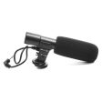 MIC-01 Mobile Phone Camera Microphone Professional Interview Capacitive Microphone for Live Streaming, Video Recording on Sale