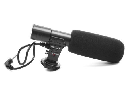 MIC-01 Mobile Phone Camera Microphone Professional Interview Capacitive Microphone for Live Streaming, Video Recording on Sale