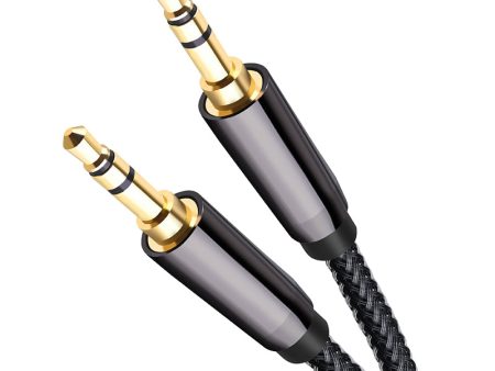 5m Male to Male Audio Cord Headphone AUX Line 3.5mm Audio Car Speaker Extension Nylon Braided Wire on Sale