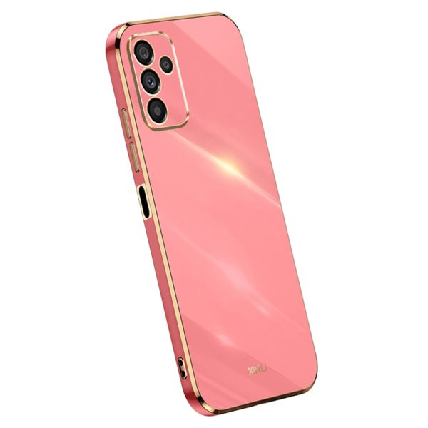 XINLI Anti-drop Phone Case For Samsung Galaxy A14 5G, Electroplating Golden Edge TPU Mobile Phone Cover Sale