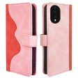 Mobile Phone Cover for Honor 80 5G, Overall Coverage PU Leather Magnetic Clasp Bi-color Design Stand Wallet Cell Phone Case Cheap