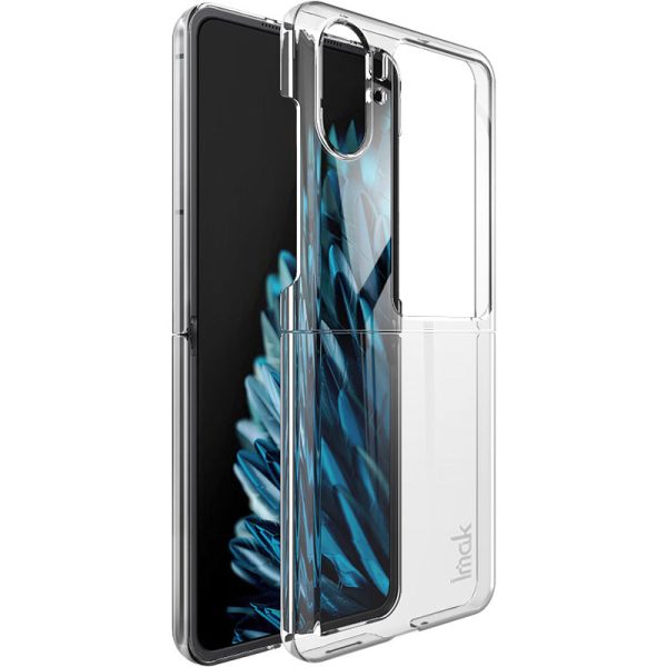 IMAK Air II Pro Anti-Scratch PC Mobile Phone Case for Oppo Find N2 Flip 5G, Transparent Two-Piece Design Cell Phone Cover Online now