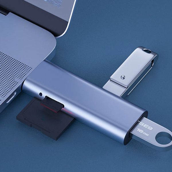 Multi-function Type-C Card Reader USB-C OTG Portable Memory Card Reader for Mobile Phones, Computers Fashion