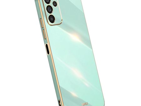 XINLI Anti-drop Phone Case For Samsung Galaxy A14 5G, Electroplating Golden Edge TPU Mobile Phone Cover Sale