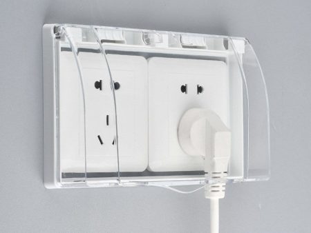 Outlet Cover Self-adhesive Waterproof 86-Type Electric Plug Socket Cover Baby Safety Socket Protector Cheap