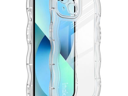 IMAK UX-8 Series Wavy Shape Shockproof Case for iPhone 14 Plus Soft TPU Phone Case Transparent Anti-Drop Protective Cover on Sale