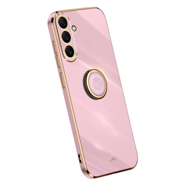 XINLI For Samsung Galaxy A54 5G Drop-proof Protective Phone Cover Electroplating Slim Mobile Phone Case Kickstand Sale