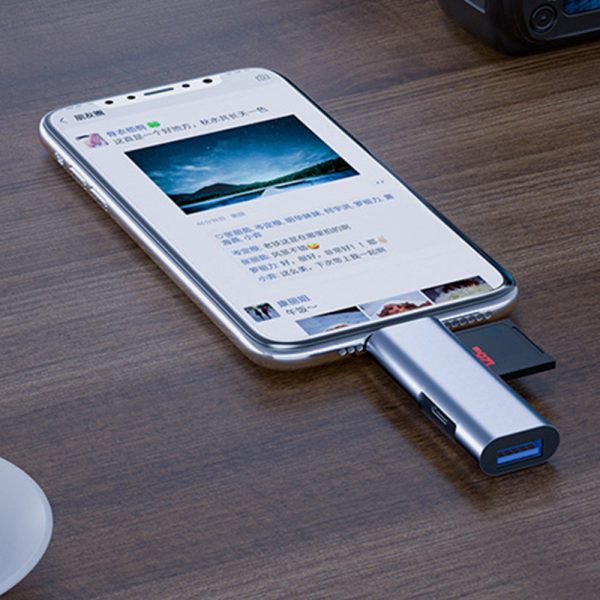 Multi-function Type-C Card Reader USB-C OTG Portable Memory Card Reader for Mobile Phones, Computers Fashion