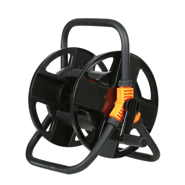 Hose Pipe Reel Holder Pipe Storage Cart Metal Garden Hose Holder for Outside Yard Online now