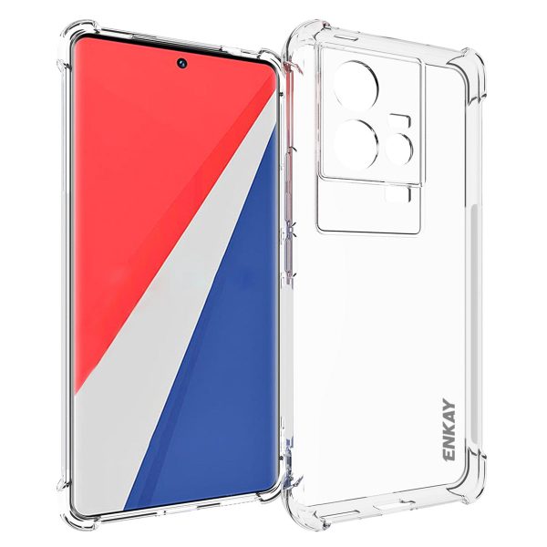 ENKAY HAT PRINCE For vivo iQOO 11 5G Super Transparent TPU Mobile Phone Case Thickened Corners Anti-slip Strip Edge Clear Smartphone Cover Cheap