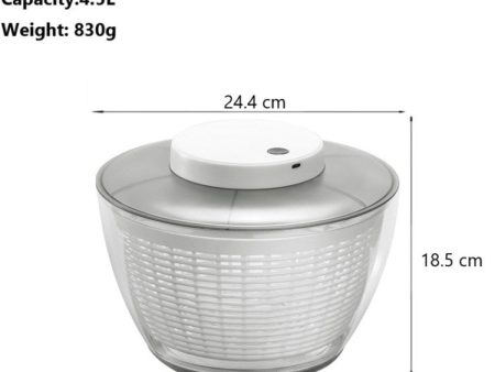 Electric Salad Spinner Fruit Vegetable Washer Dryer Vegetable Dehydrator (No FDA Certification, BPA Free) Online