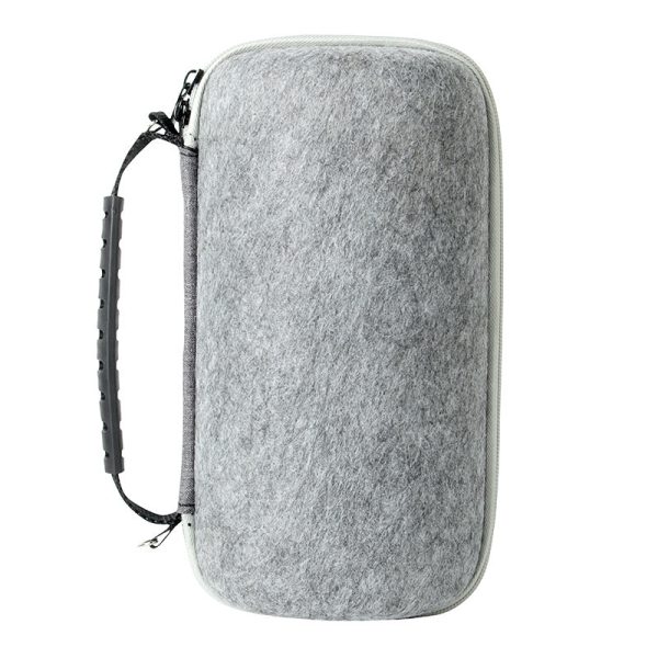 Felt Storage Bag for JBL Pulse 5 Bluetooth Speaker, Shockproof Zipper Carrying Case with Shoulder Strap and Carabiner Online Hot Sale