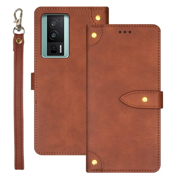 IDEWEI Mobile Phone Flip Case for Xiaomi Poco F5 Pro 5G   Redmi K60 Pro 5G   K60 5G PU Leather Card Slots Design Stand Magnetic Cover Online