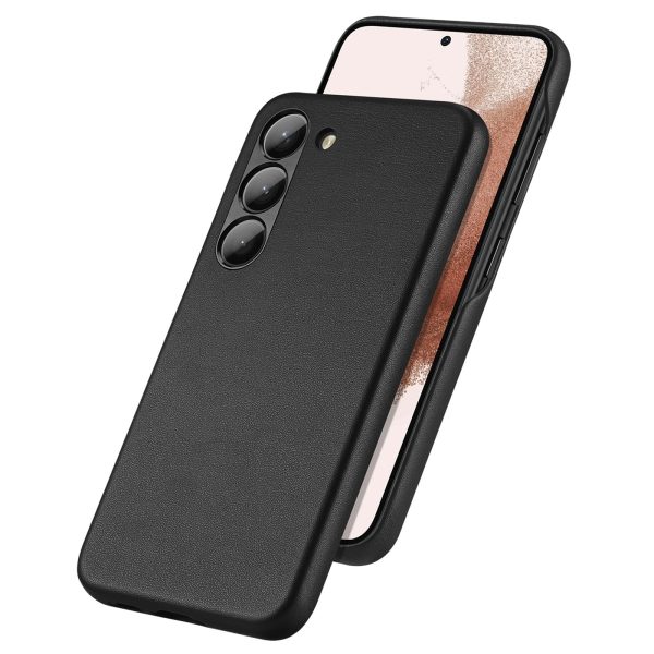 DUX DUCIS For Samsung Galaxy S23 Grit-Series Drop-proof Phone Case PU Leather + PC + Aluminium Alloy Mobile Phone Back Cover Cheap