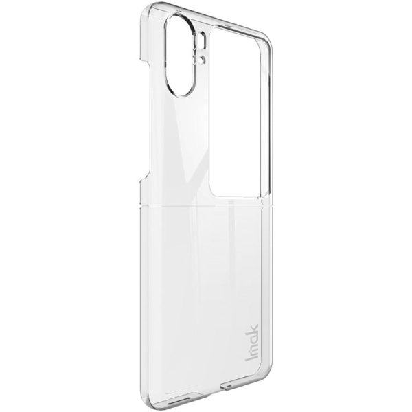 IMAK Air II Pro Anti-Scratch PC Mobile Phone Case for Oppo Find N2 Flip 5G, Transparent Two-Piece Design Cell Phone Cover Online now