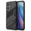 For Oppo Reno7 5G (Global)   Find X5 Lite Shockproof Phone Case, Kickstand Dual-Layer Design Soft TPU Hard PC Phone Back Cover Fashion