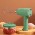 2-in-1 Hand Mixer Electric Garlic Chopper Egg Beater Cordless Rechargeable Cordless Handheld Food Processor with 250ML Bowl Container (BPA-Free, NO FDA Certification) Online