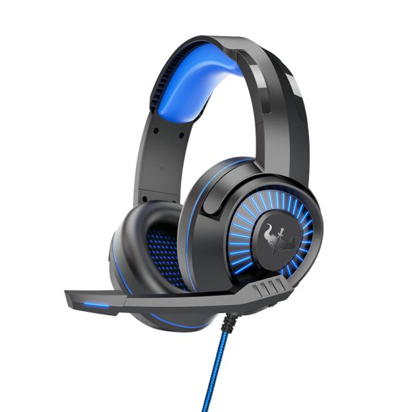 OVLENG GT66 RGB Gaming Headset Head-mounted Headphones with Noise-canceling Microphone, USB+3.5mm Plug For Discount