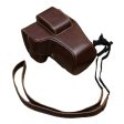 Camera Bag for Canon EOS 200D   250D(200D II), Retro PU Leather Digital Camera Anti-scratch Protective Cover with Shoulder Strap Cheap