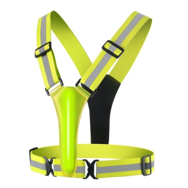 LED Reflective Vest Adjustable USB Rechargeable LED Light Up Vest Discount