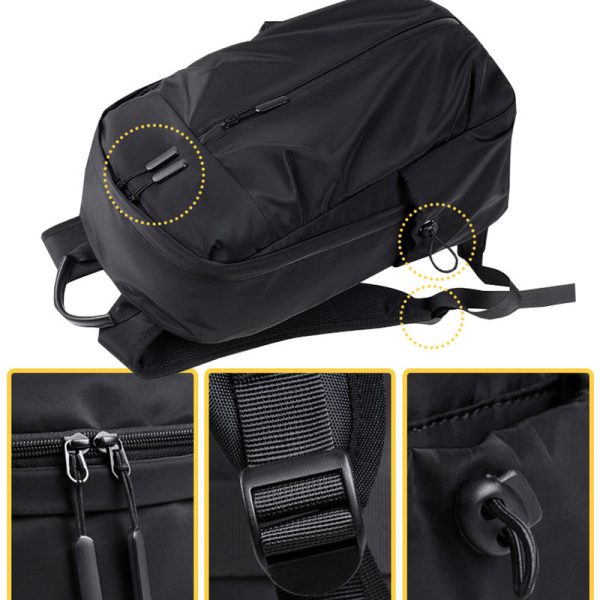 1025 Waterproof Large Laptop Backpack Business Travel Rucksack Shoulder Bag with Charging Port Hot on Sale